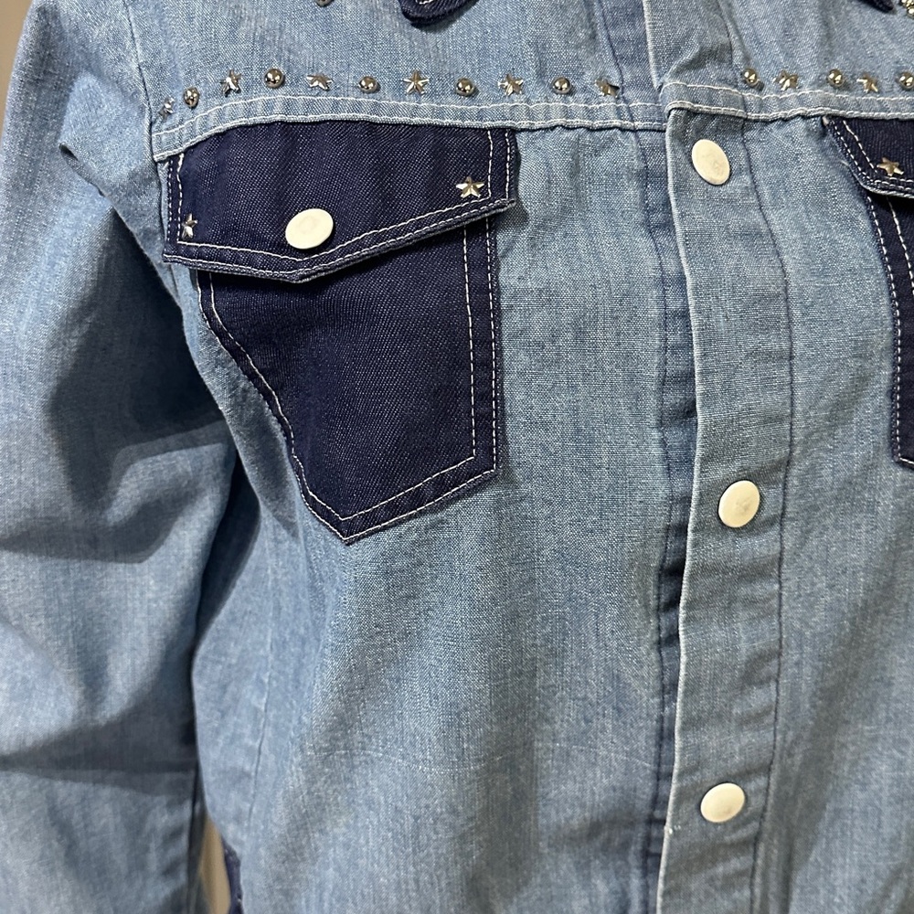 Vintage color-block embellished rodeo jacket. - Picture 4 of 11